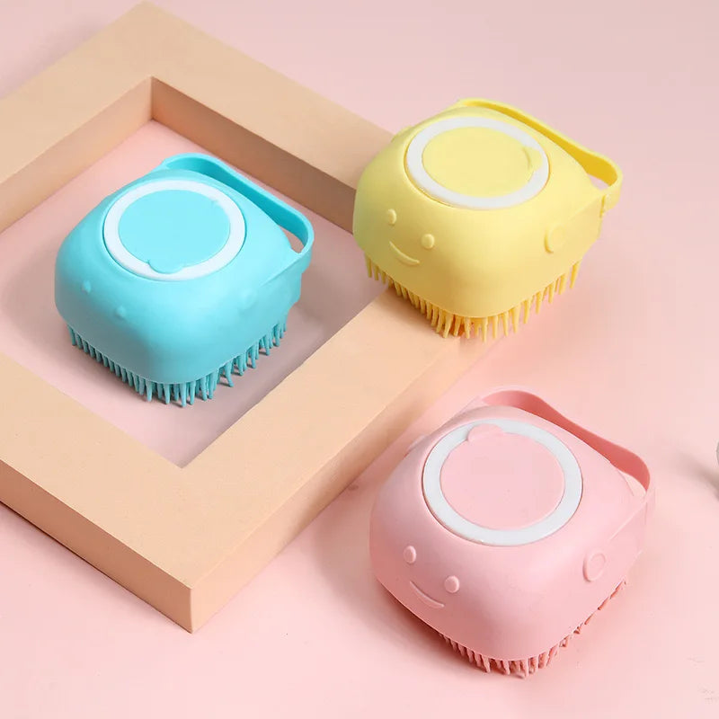 Bathroom Puppy Dog Cat Bath Washing Massage Gloves Brush Soft Silicone Pet Accessories for Dogs Cats Tools Mascotas Products