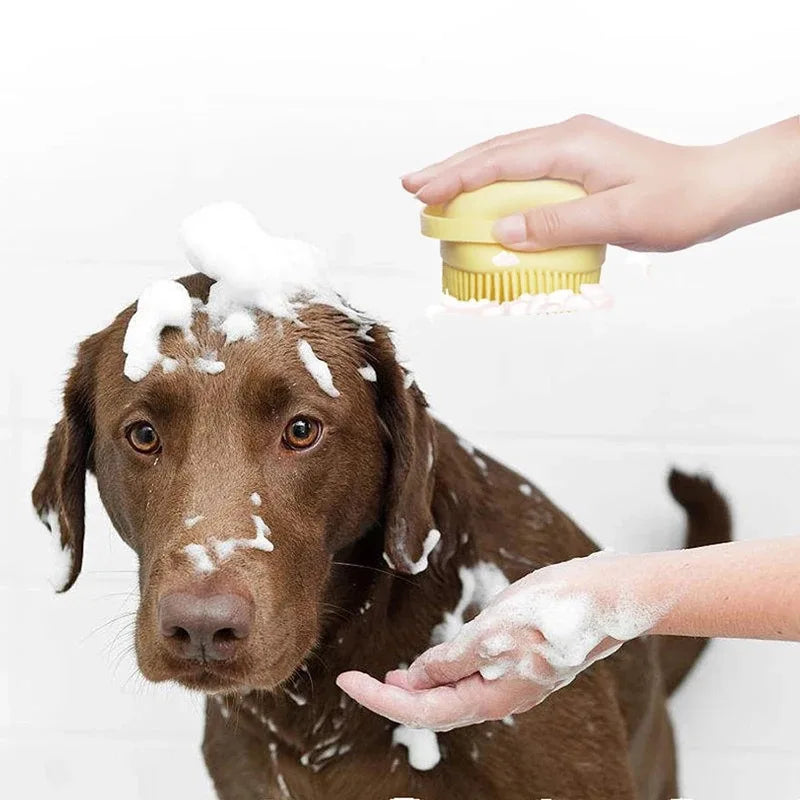 Bathroom Puppy Dog Cat Bath Washing Massage Gloves Brush Soft Silicone Pet Accessories for Dogs Cats Tools Mascotas Products