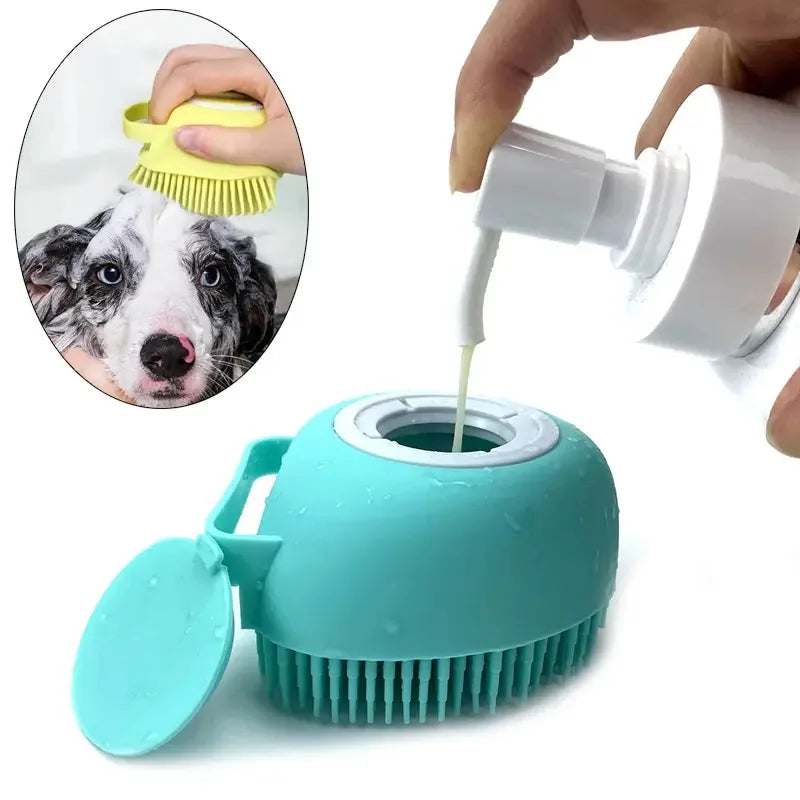 Bathroom Puppy Dog Cat Bath Washing Massage Gloves Brush Soft Silicone Pet Accessories for Dogs Cats Tools Mascotas Products