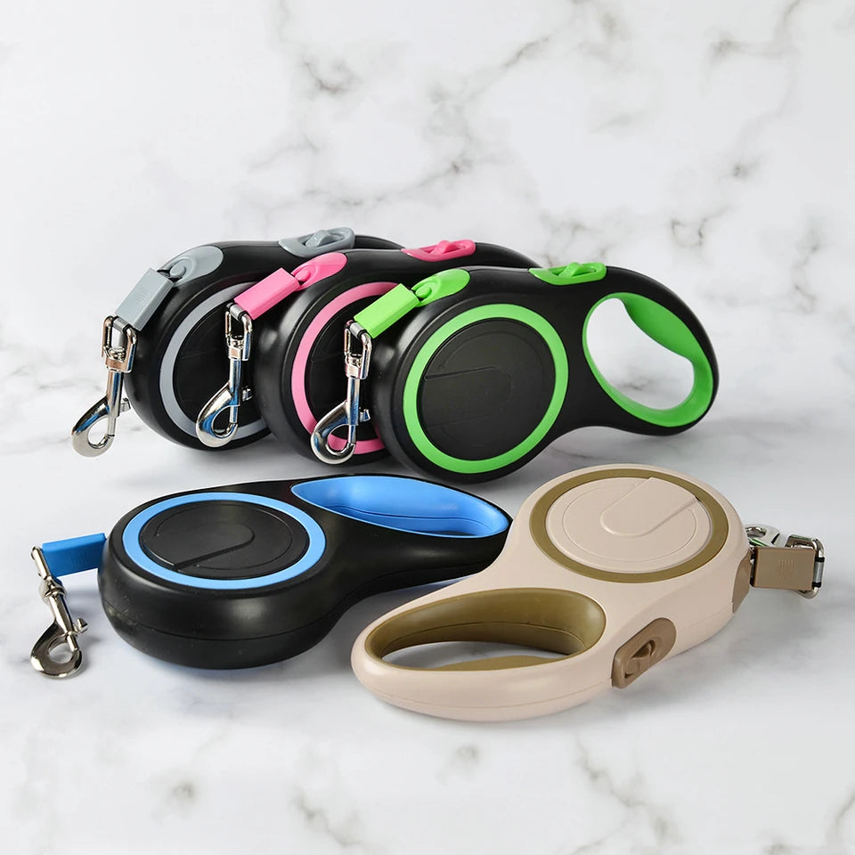 5m 8m 50kg Dog Leash Retractable Roulette Collar for Small Big Dogs Accessories Adjustable Durable Walking Hiking Bulldog Rope